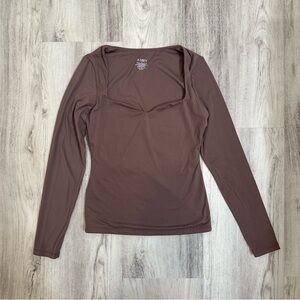 Pumiey Seamless Long Sleeve Brown Size XS